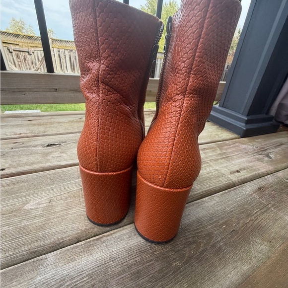 Used Dries Van Noten Snake Embossed Bootie - Picture 8 of 13